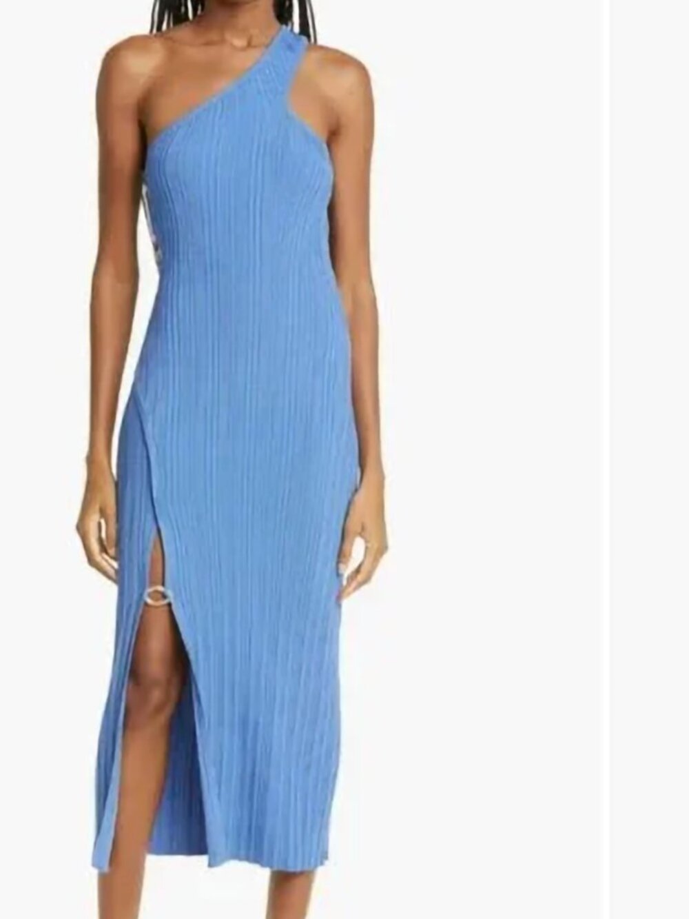 Cult Gaia Gracie one shoulder knit dress